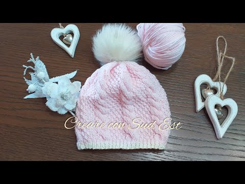 Tutorial Cappello ai ferri facilissimo. Senza aumenti e senza diminuzioni.  Idea regalo. - YouTube