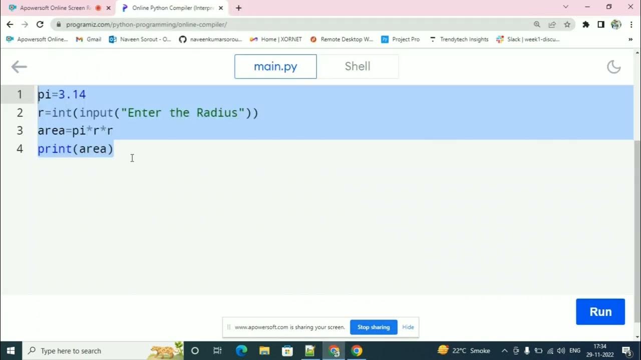 How to write programs in python basic programs in python python
