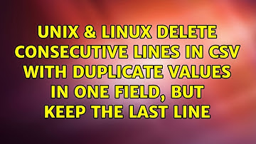 Delete consecutive lines in CSV with duplicate values in one field, but keep the last line