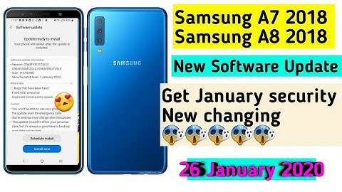 Samsung A7 2018/A8 New FOTA Update after😱 update new changing