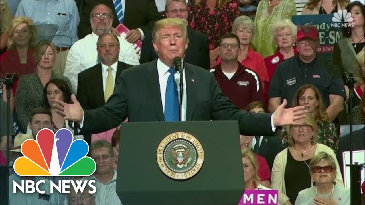 President Donald Trump Speaks At A Campaign Style Rally In Mississippi ...