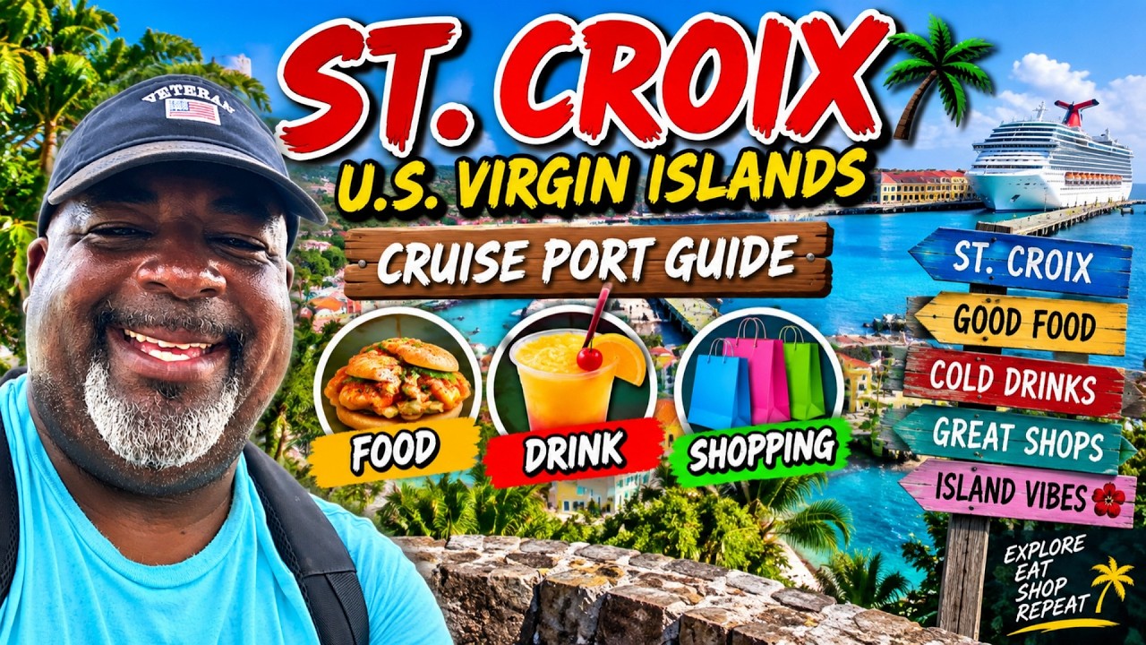 St. Croix U.S. Virgin Islands | Exploring The Cruise Port Full Tour | Shopping & Food