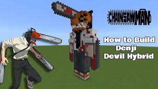 Minecraft | How To Build a Denji Devil Hybrid Statue From (Chainsaw Man)