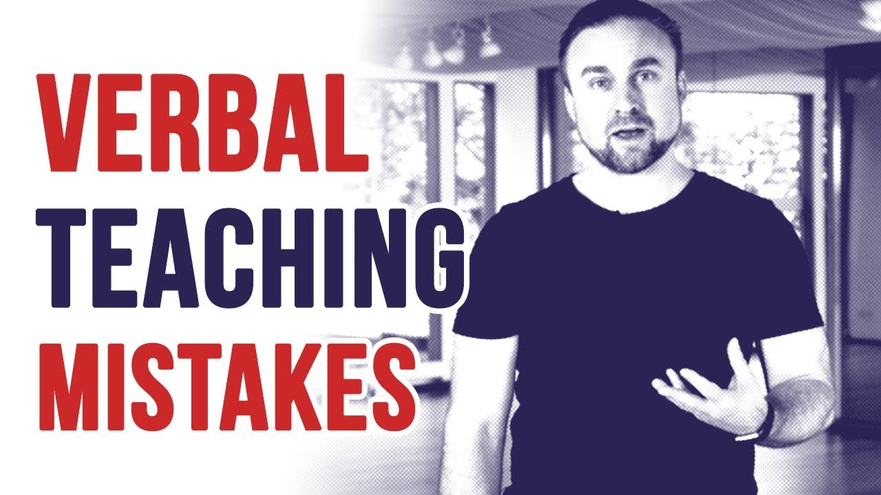 Verbal teaching mistakes