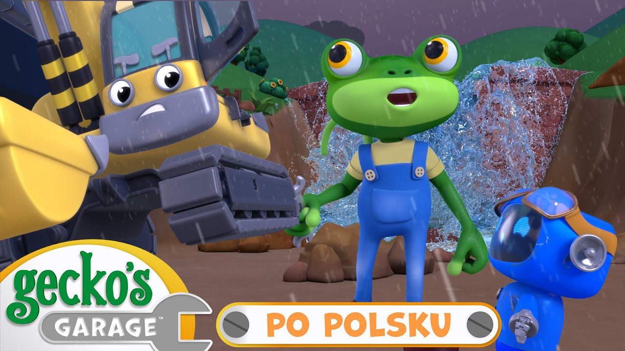 Burzliwa akcja ratunkowa | Warsztat Gekona | Bajka dla dzieci po polsku | @GeckosGaragePoPolsku