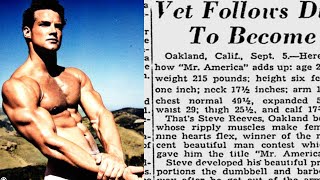 Here's What Steve Reeves Told A Newspaper Reporter How He Ate After His 1947 Mr. America Win