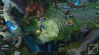 Sett ult locks Mordekaiser into Sylas.