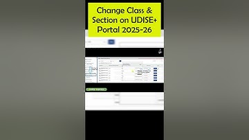 How to Change Class & Section on UDISE+ Portal 2025-26 | Step by Step Student Promotion Guide