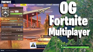 How to play OG Fortnite Multiplayer (With friends) (outdated)