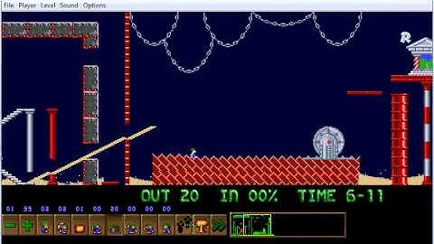Lemmings Custom Level - One X for lemmings