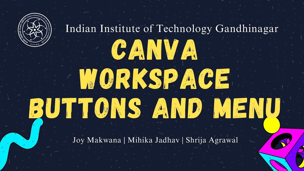 Canva Workspace Buttons and Menu