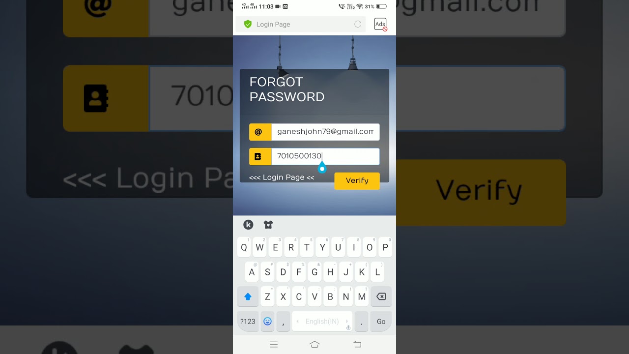 How to Forget your Password in Eccash (Tamil)