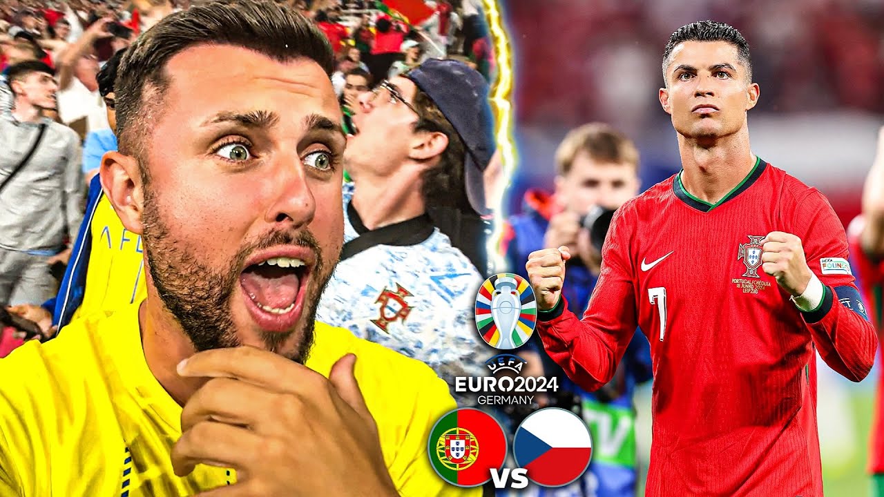 AM STAT LÂNGĂ CRISTIANO RONALDO LA PRIMUL MECI AL PORTUGALIEI DE LA EURO 2024 VS CEHIA!!