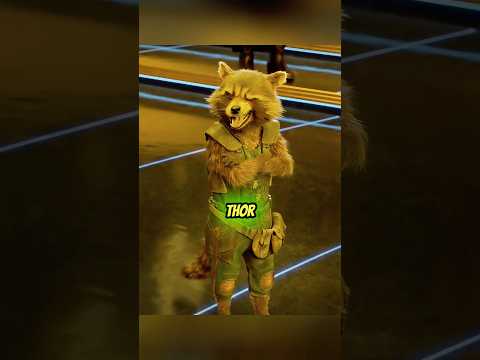 Where Did Rocket Really Get Thor’s Eye?😂 #rocketraccoon #thor #groot #avengers #marvel #shorts