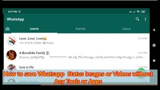 How to Save WhatsApp Status Images and Videos without any App or Software screenshot 4
