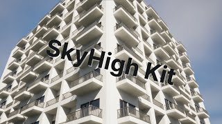 WIP Showcase: New Highrise Asset Kit for UE5 Construction Mode
