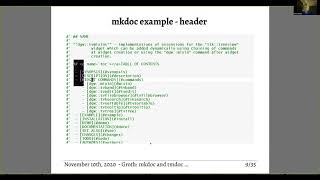 Tcl meets text - writing code documentation with code using mkdoc & tmdoc by Detlef Gròth
