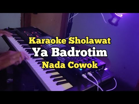 Karaoke - Ya Badrotim Nada Cowok Lirik Video | Karaoke Sholawat