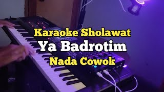 Karaoke - Ya Badrotim Nada Cowok Lirik Video | Karaoke Sholawat