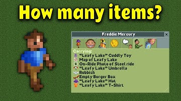 How many items can guests carry in RollerCoaster Tycoon 2?
