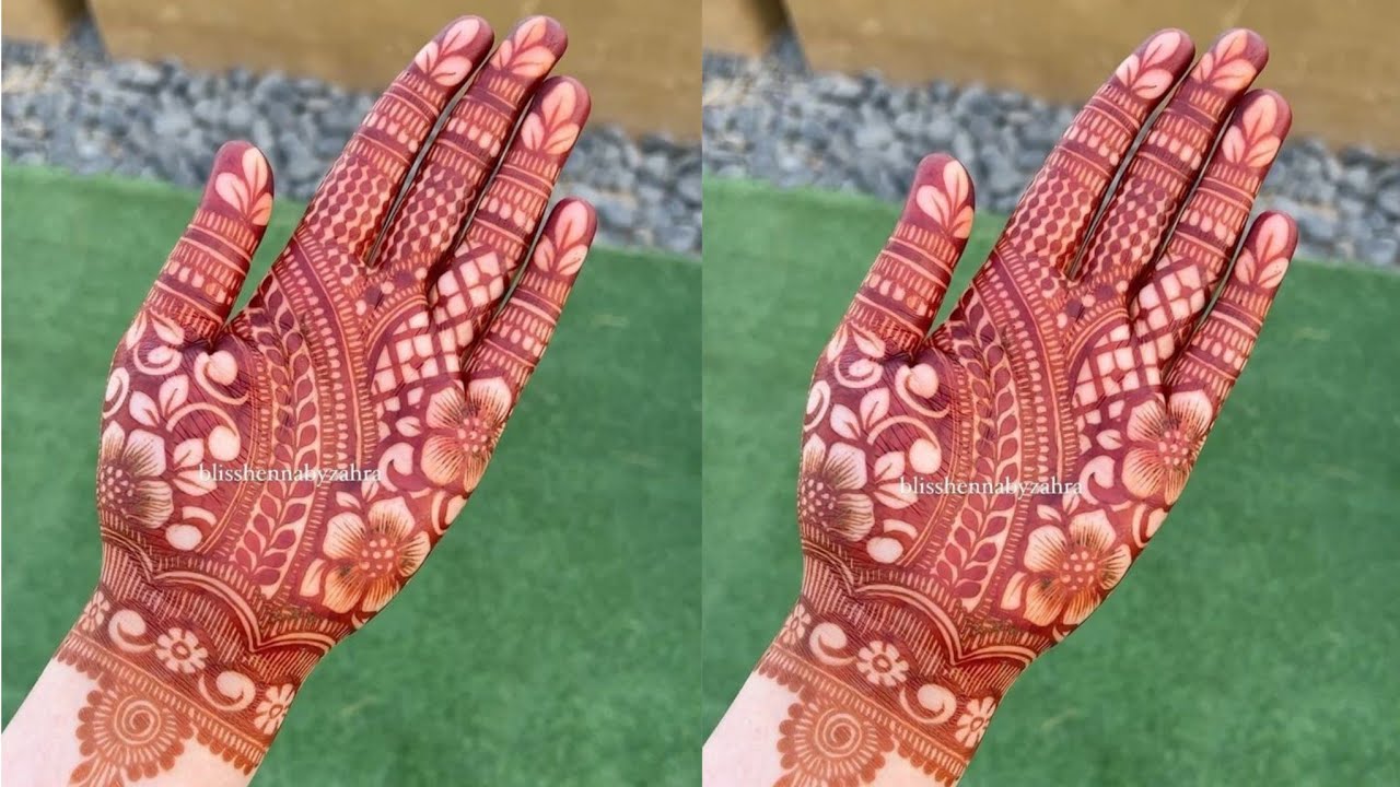 Classic Floral Mehendi Design for Front Hand | Step by Step | Mehndi Design