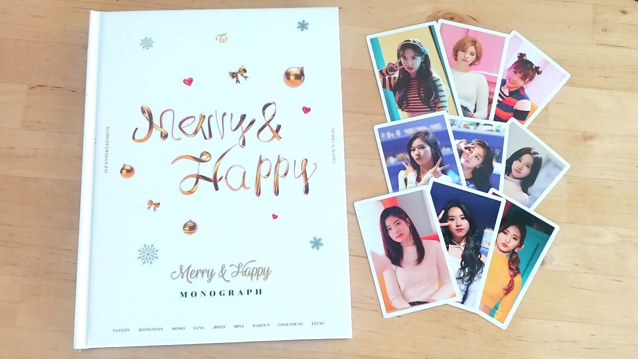 트와이스 Twice Merry Happy Monograph Unboxing Youtube