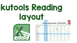 Kutools Reading layout//easily reading in excel//highlight column  Row for easily reading//learn it
