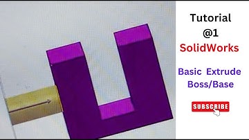 Solidworks  Basic Extrude Boss/Base tutorial for beginner only step by step || Tutorial @1