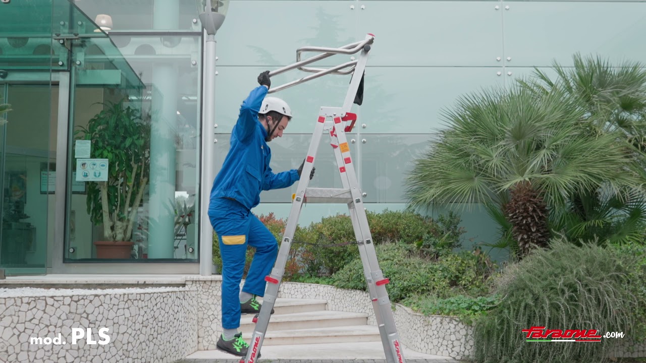 Podestleiter PLS klappbar, fahrbar