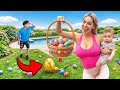 Royce S First EASTER EGG HUNT FIND THE GOLDEN EGG 