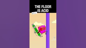The Four Short: BFDI Mini Replicas S6 E5: The floor is acid! #shorts #bfdi
