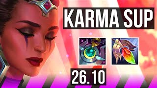 KARMA & Ezreal vs NAMI & Jinx (SUP) | EUW Master | 26.10