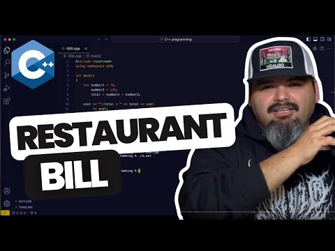 4/20 | Restaurant Bill Program in C++ | Calculate Total Bill with Tip and Tax
