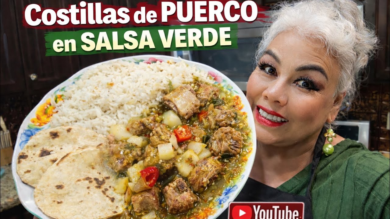 Costillas de Puerco con arroz Blanco 