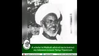 Reply from Sheikh Ibrahim Niasse to Saudi scholar about Tariqa  tijaniyya