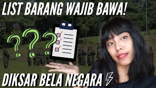 UNHAN | LIST BARANG DIKSAR JANGAN SAMPAI LUPA