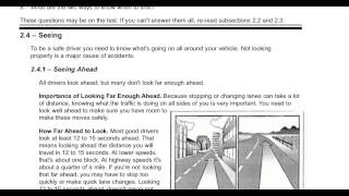 Section 2 Driving Safely 2.1.6 to 2.5 New York Commercial Drivers Manual