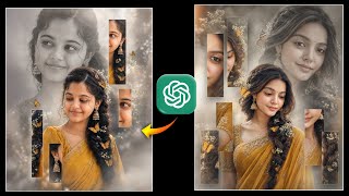 Chatgpt Photo Editing telugu | Portrait Collage Photo prompt  screenshot 2