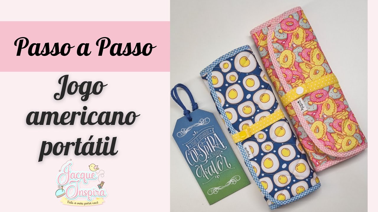 Passo a Passo |Jogo Americano com Porta Talheres