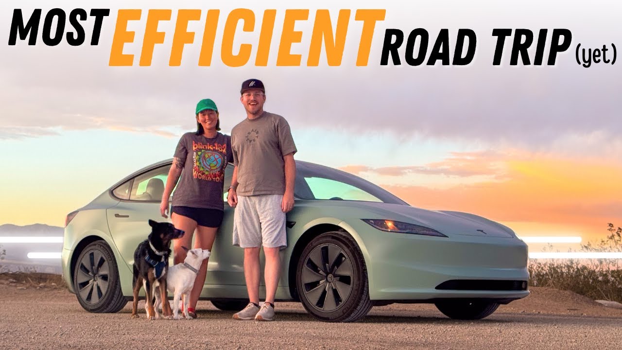 My Most Efficient Road Trip Yet! Tesla Model 3 LR RWD Over 1,000 Miles To California