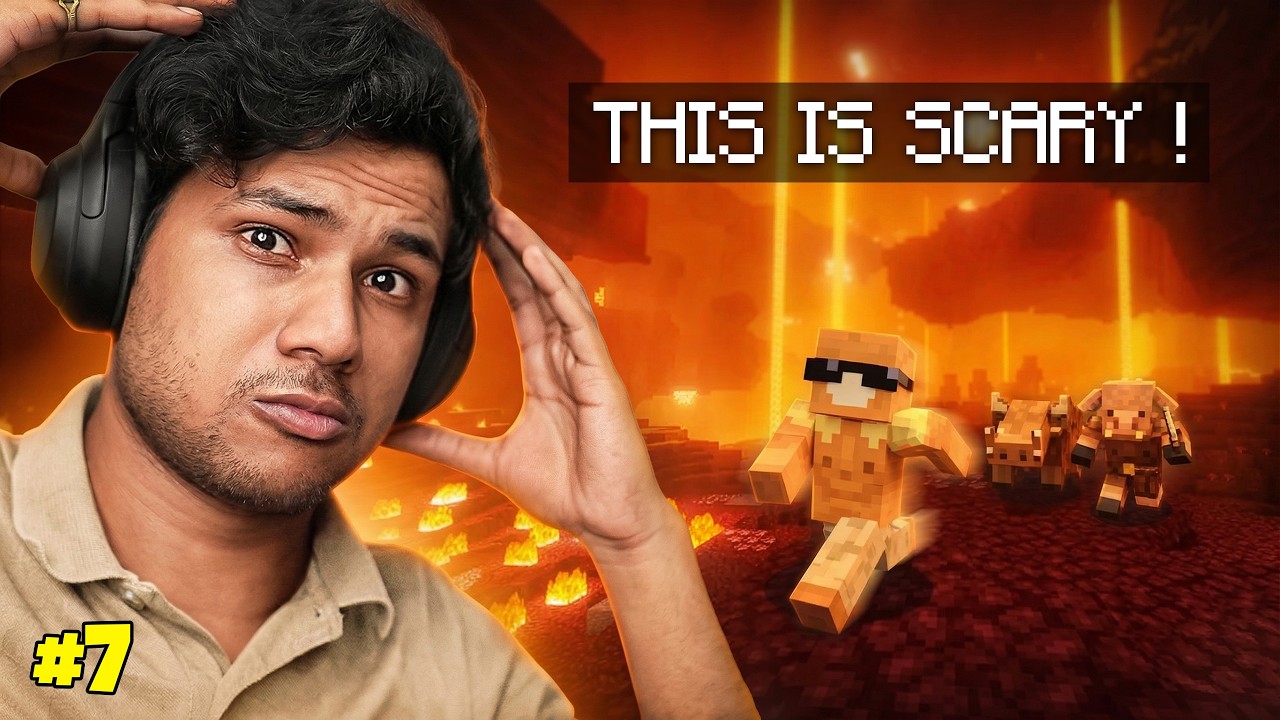 My Worst Day in Minecraft ! First time in Nether | Survival Series #7 ...