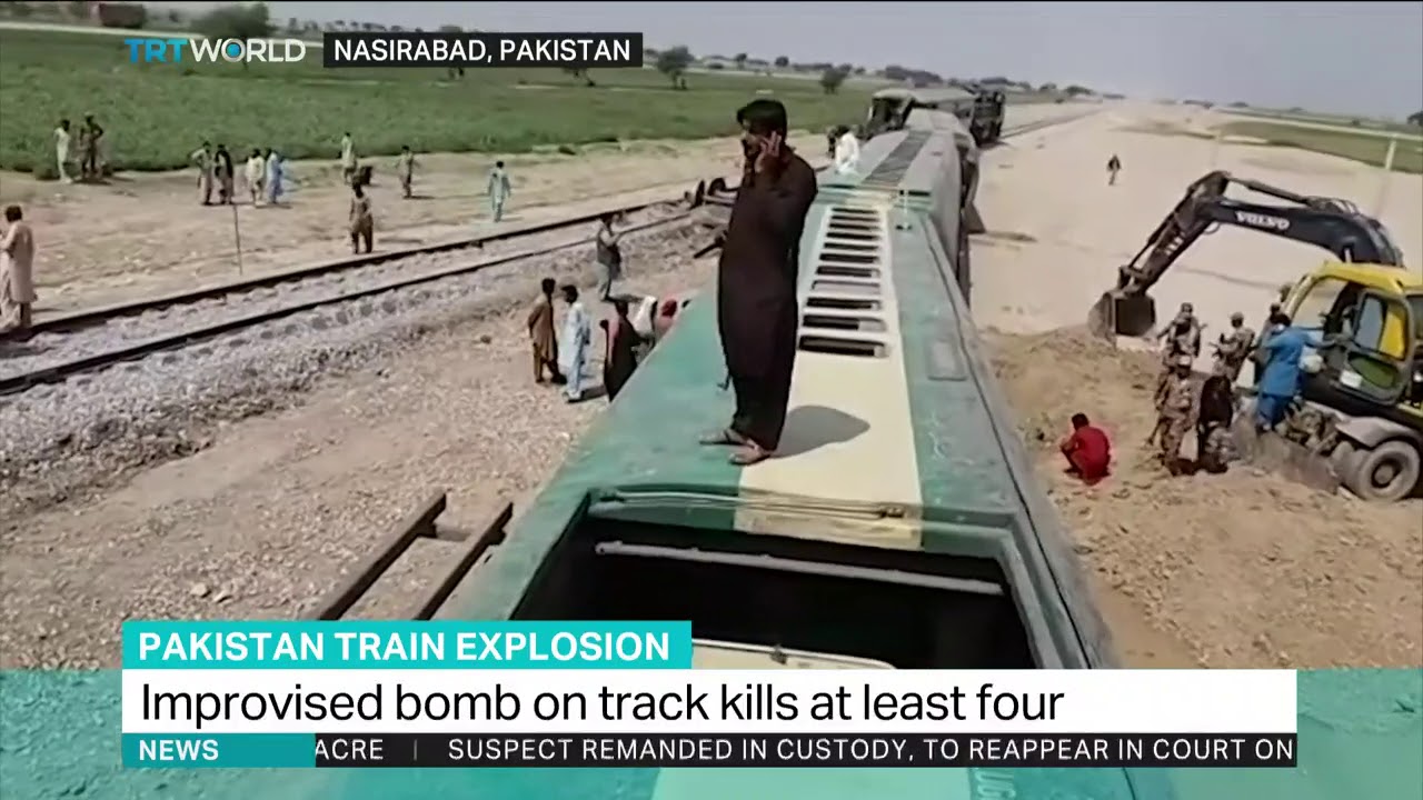 Four killed in train blast in Pakistan's Baluchistan newspaper mockup