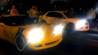 Gypsy Miller's Corvette Vs Awd Turbo Evo $1,400 Heads Up valley racing