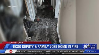Knox County deputy and family lose home in fire