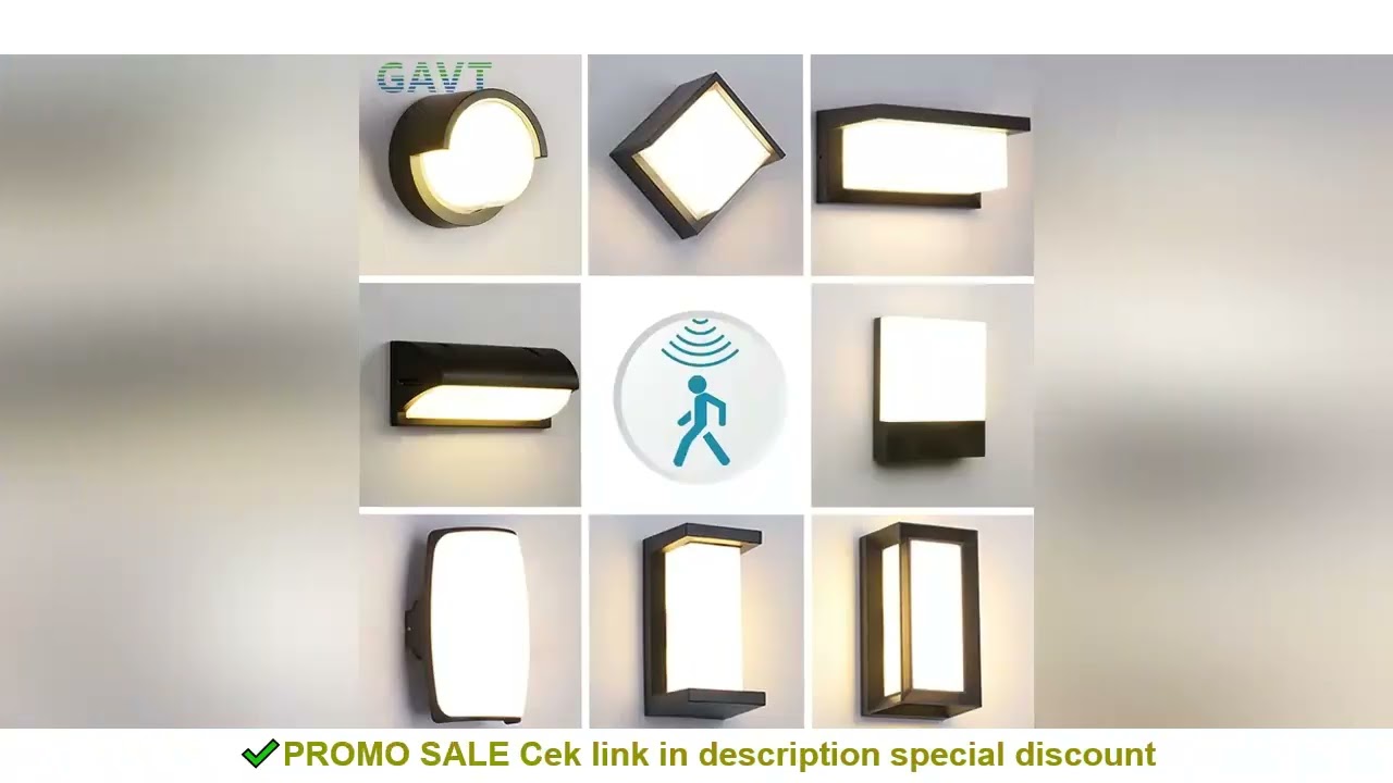 LED Outdoor Lights Motion Sensor Outdoor Wall Light Waterproof IP65 Outdoor Wall Lamp Street lamp Ga
