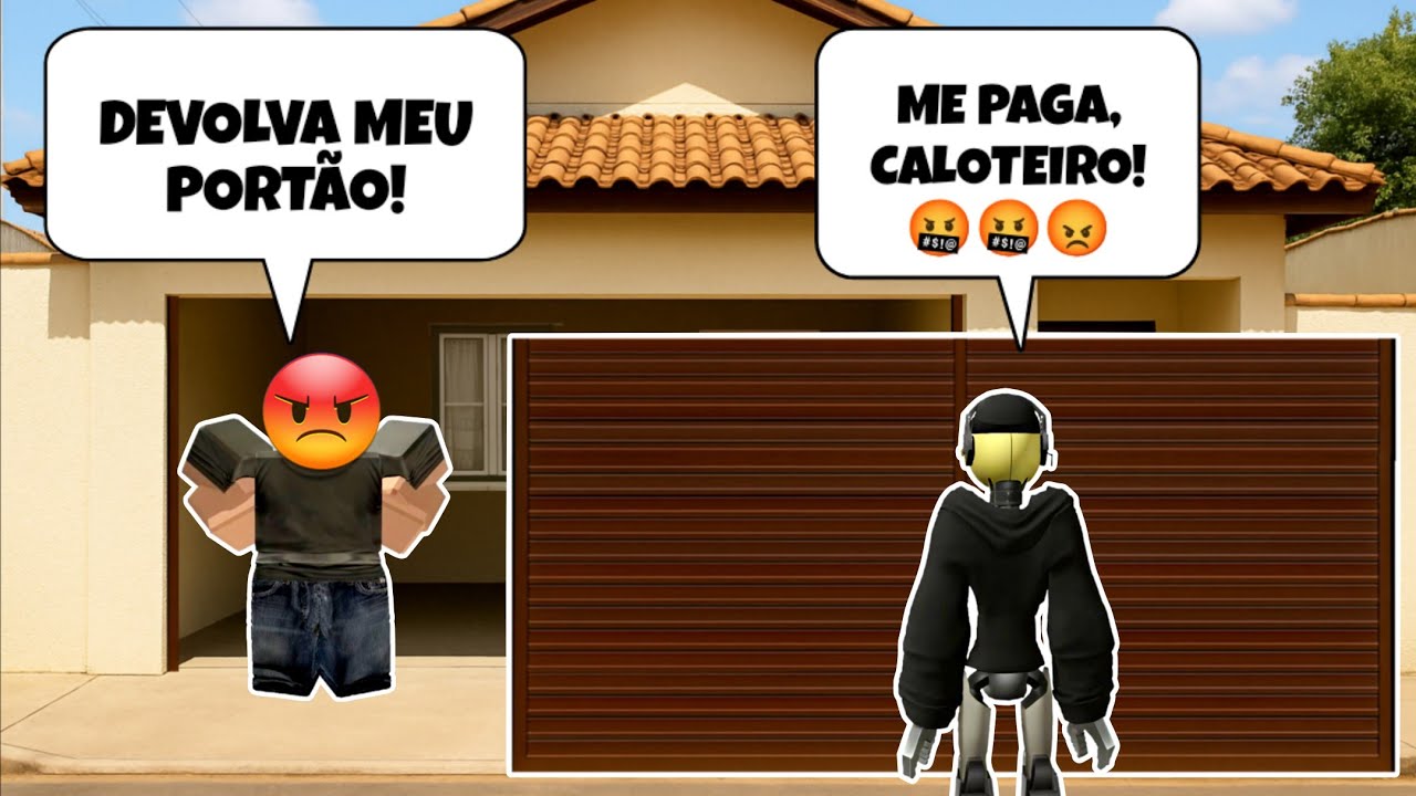 O Homem Que Arrancou E Fugiu Com O Portão Do Caloteiro - História Roblox 