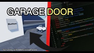 How to make a working garage with a BUTTON - Roblox studio scripting tutorial