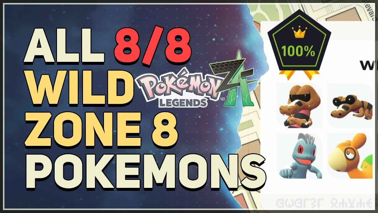 All Wild Zone 8 Pokemon Locations Pokemon Legends Z-A - YouTube