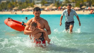 Volunteering Single Dad Lifeguard Saved Drowning Boy — The Rich Father's Reaction SHOCKED the Resort