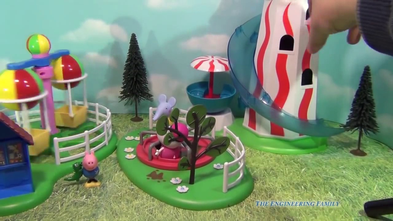 PEPPA PIG Nickelodeon Peppa Pig Muddy Puddles Roundabout Playset a BBC